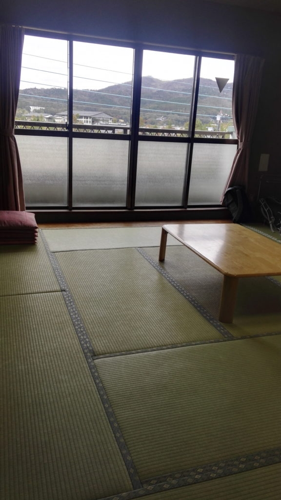 Our five persons room we shared with one aikido-sensei from Taiwan and one japanese sensei from China
